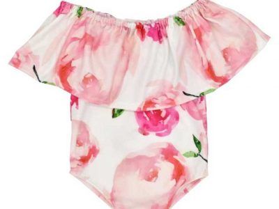 Baby Photography Props Clothes Bodysuits Floral Print