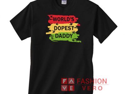 Weed World’s Dopest Daddy Colors Art Unisex adult T shirt