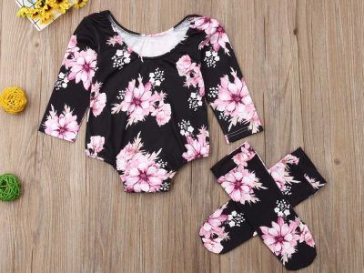 Baby Girl Flower Romper 3pcs Clothes Set 0 to 18M