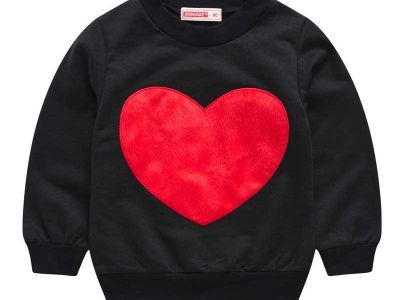 Kids Baby Sweatshirts Heart Print Clothes