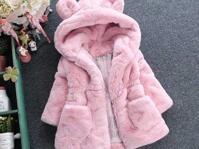 Kids Girls Winter Warm Hooded Coat